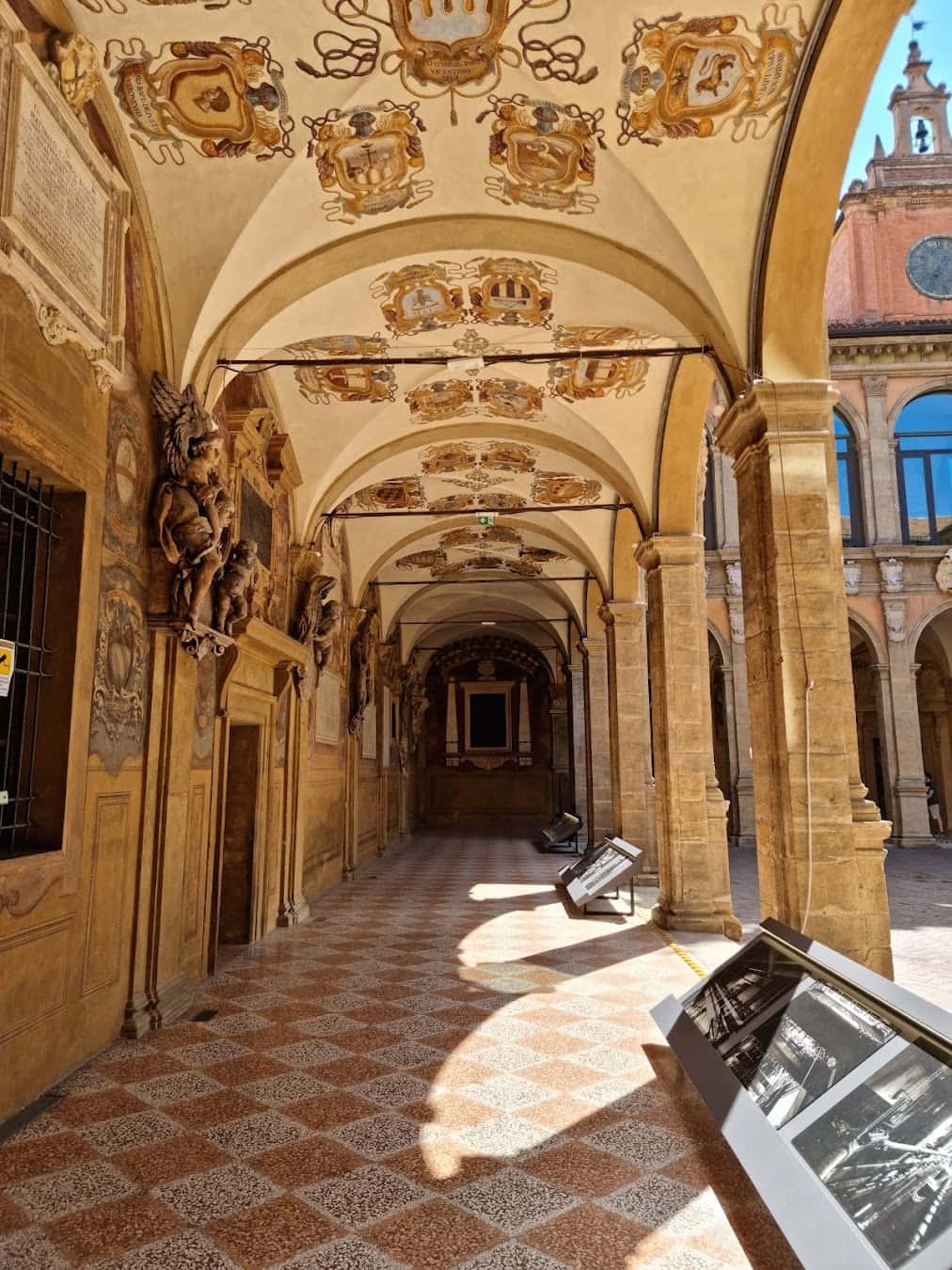 Archiginnasio of Bologna Courtyard, Italy Archiginnasio of Bologna Courtyard, Italy