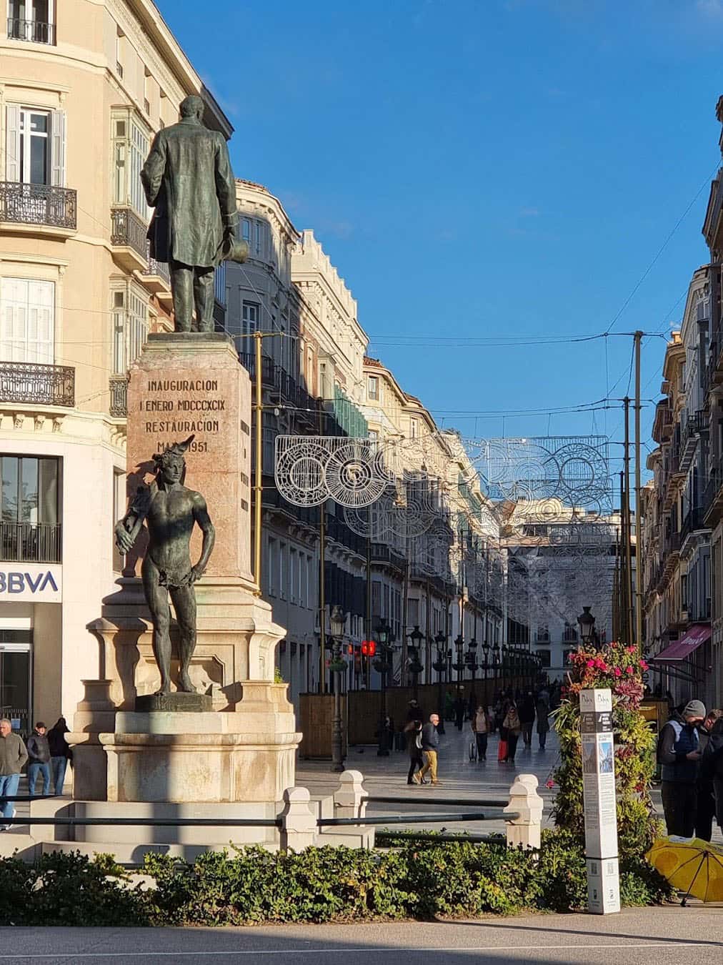 Calle Larios Statue, Spain Calle Larios Statue, Spain