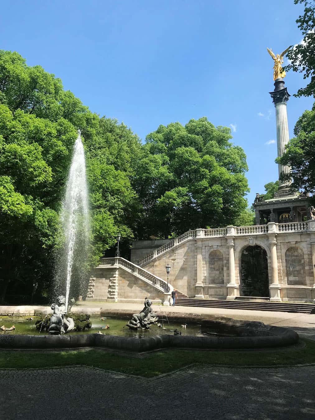 English Garden Fountain, Germany English Garden Fountain, Germany