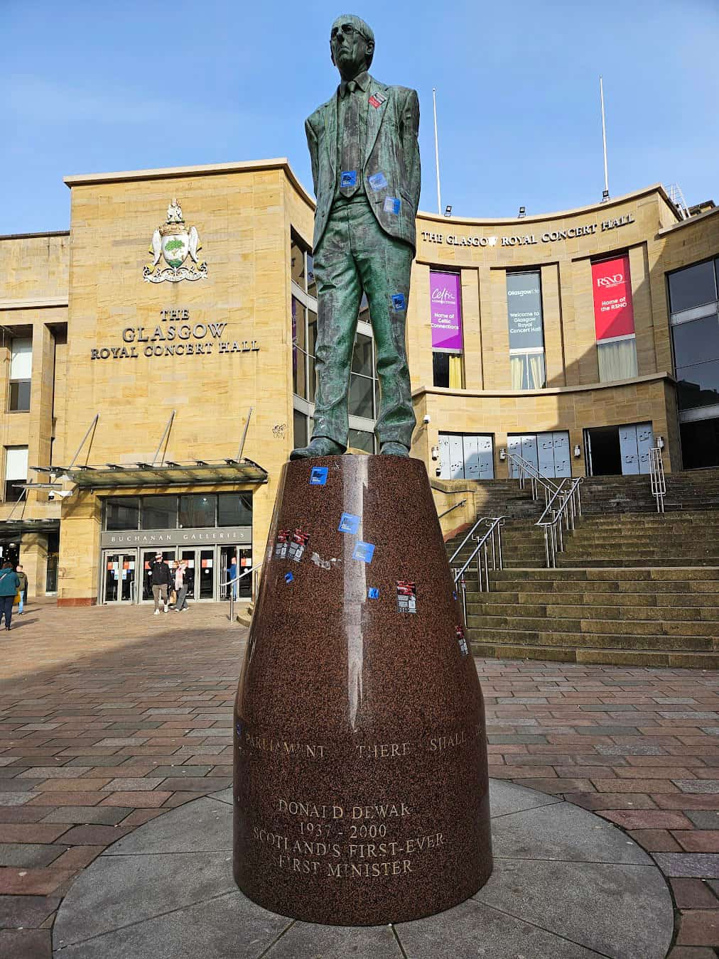 Glasgow Royal Concert Hall Statue Glasgow Royal Concert Hall Statue