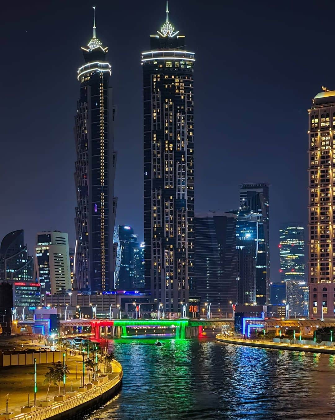 Glowing City, Dubai Glowing City, Dubai