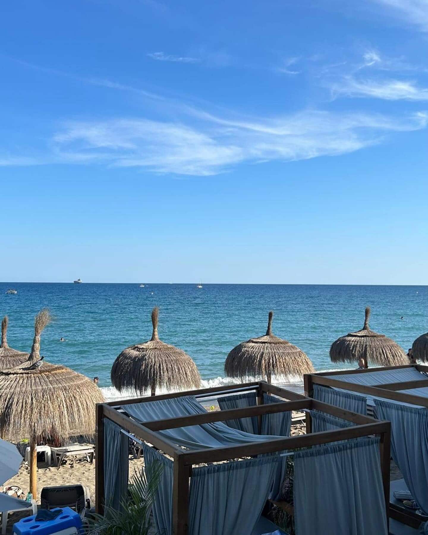 La Malagueta Beach Sun Loungers, Spain La Malagueta Beach Sun Loungers, Spain