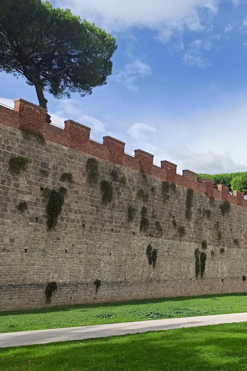 Medieval city walls Pisa Medieval city walls Pisa