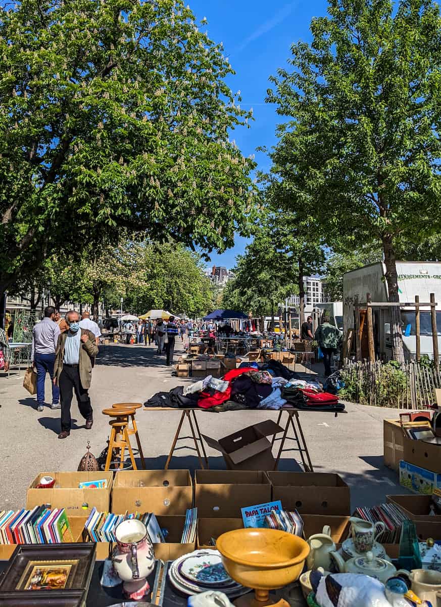 Plainpalais flea market, Geneva Plainpalais flea market, Geneva