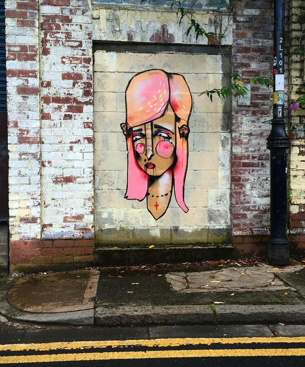 Street art in Ouseburn Street art in Ouseburn