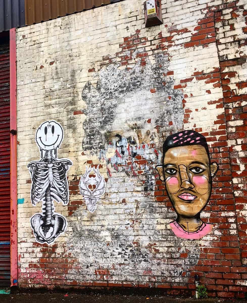 Street art in Ouseburn Street art in Ouseburn
