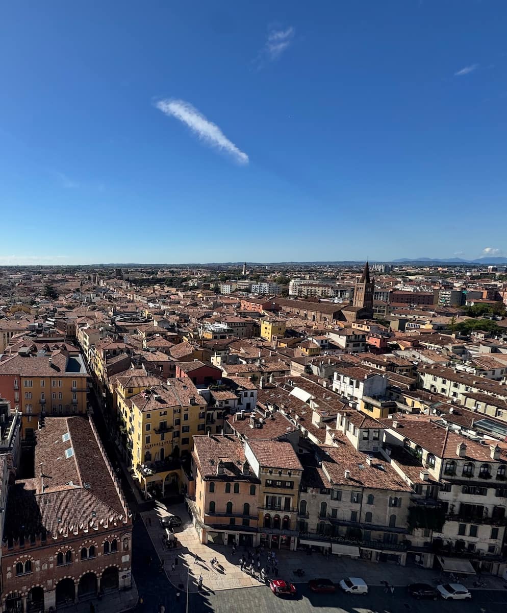 Panorama of the city from Torre dei Lamberti