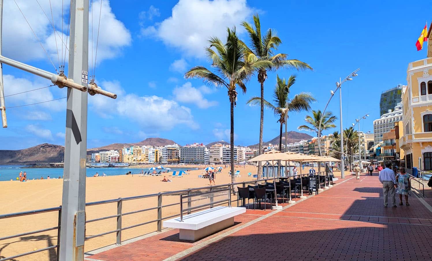 Along Playa de Las Canteras, Las Palmas Along Playa de Las Canteras, Las Palmas