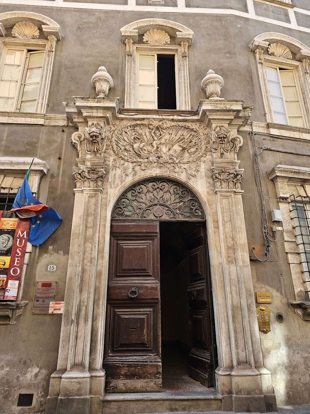 Domus Romana Entrance, Lucca Domus Romana Entrance, Lucca