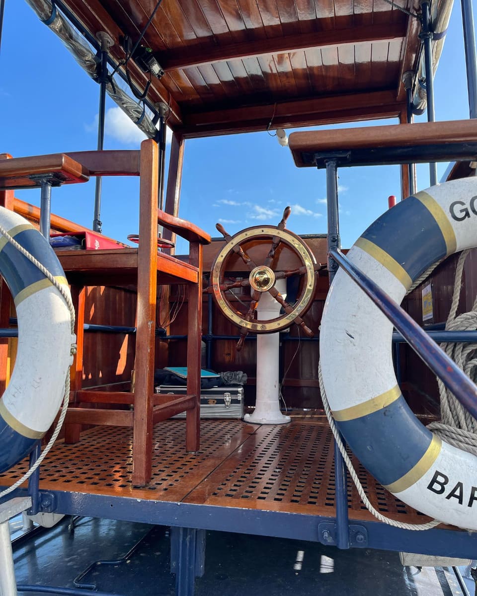 Inside Steam Yacht Gondola Inside Steam Yacht Gondola