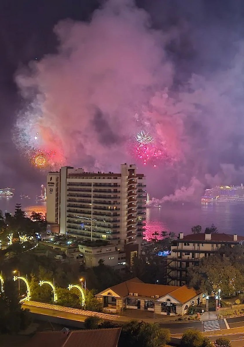 New Year's Eve Fireworks in Funchal Madeira New Year's Eve Fireworks in Funchal Madeira