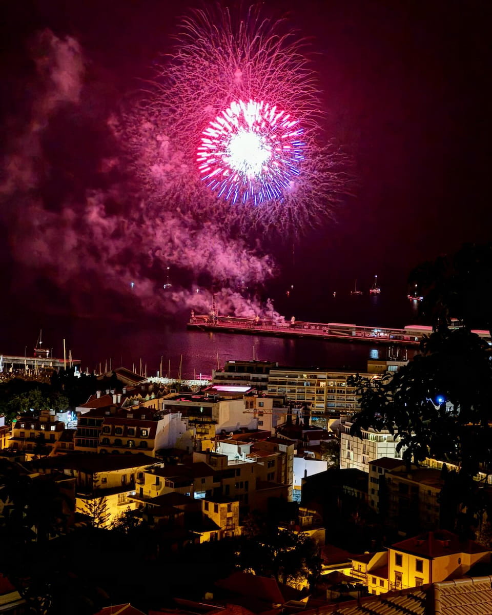 New Year's Eve Fireworks in Funchal Madeira New Year's Eve Fireworks in Funchal Madeira