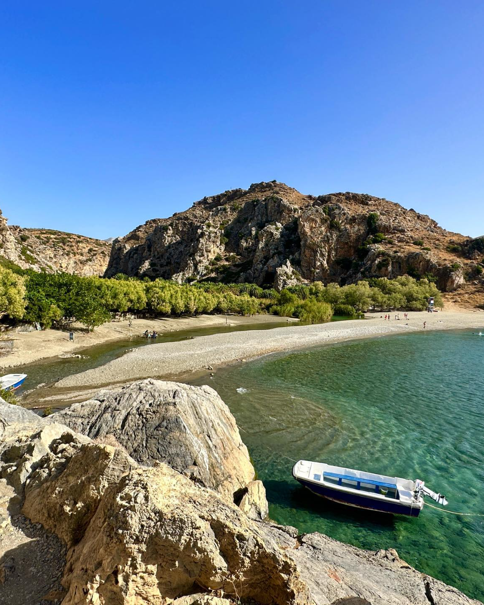 Preveli Palm Beach, Greece Preveli Palm Beach, Greece