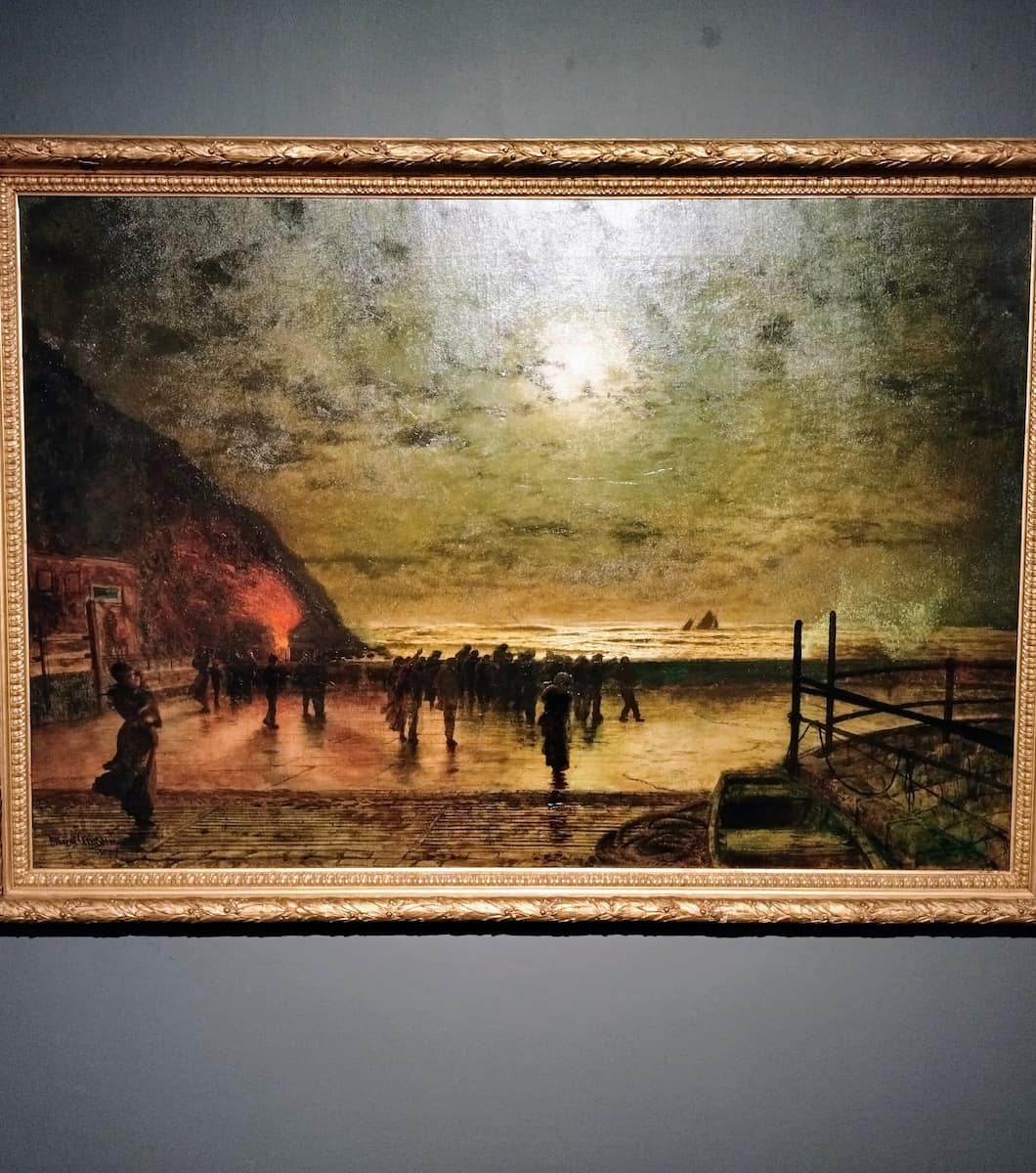 Scarborough, Art Gallery, John Atkinson Grimshaw, Burning Off Scarborough, Art Gallery, John Atkinson Grimshaw, Burning Off