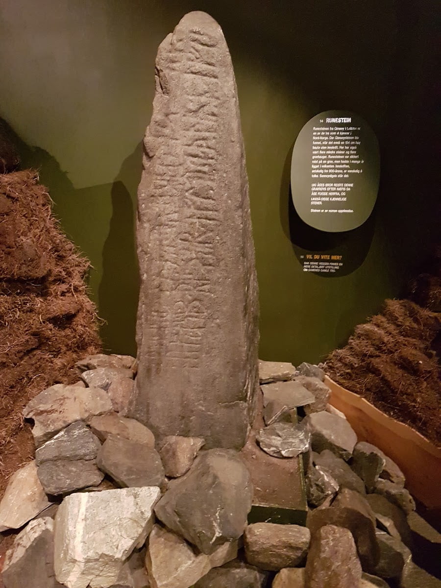 The Gimsøy stone, Arctic University Museum The Gimsøy stone, Arctic University Museum