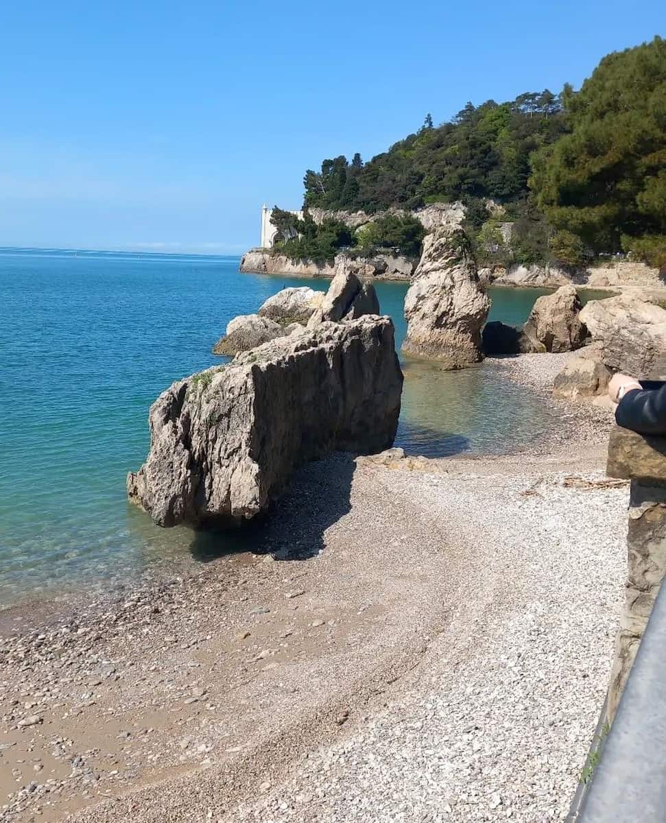 Trieste: Miramare Beach Trieste: Miramare Beach