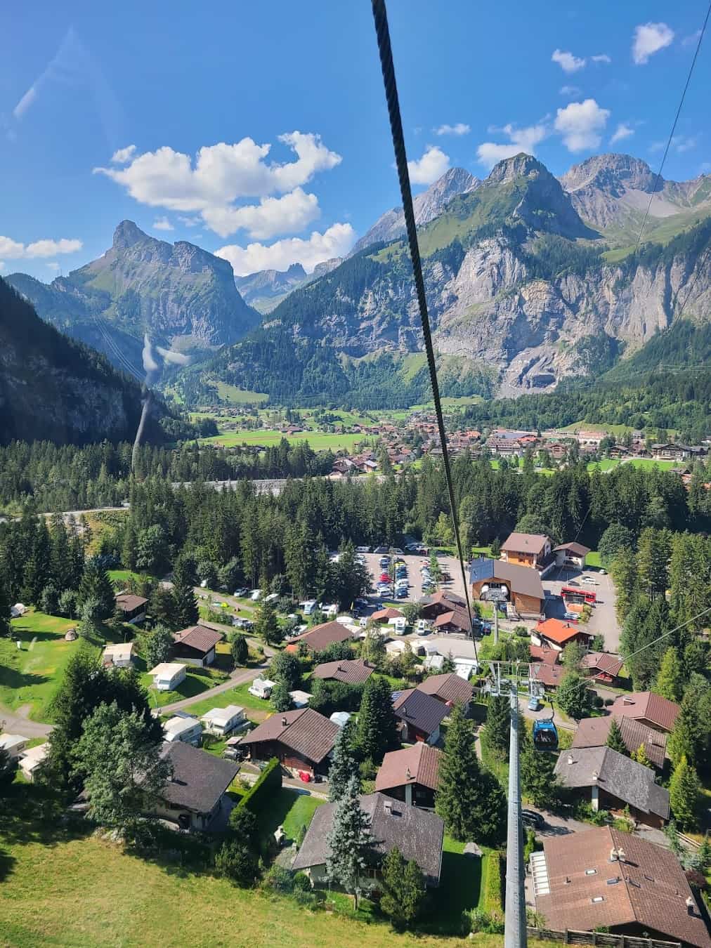 Village Near Lake Oeschinensee, Switzerland Village Near Lake Oeschinensee, Switzerland