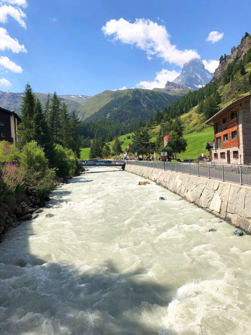 Zermatt River, Switzerland Zermatt River, Switzerland