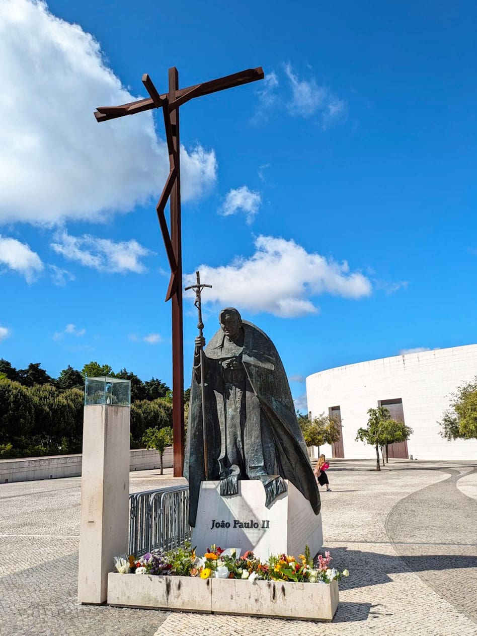 Fatima Statue Near Basilica of the Holy Trinity, Portugal