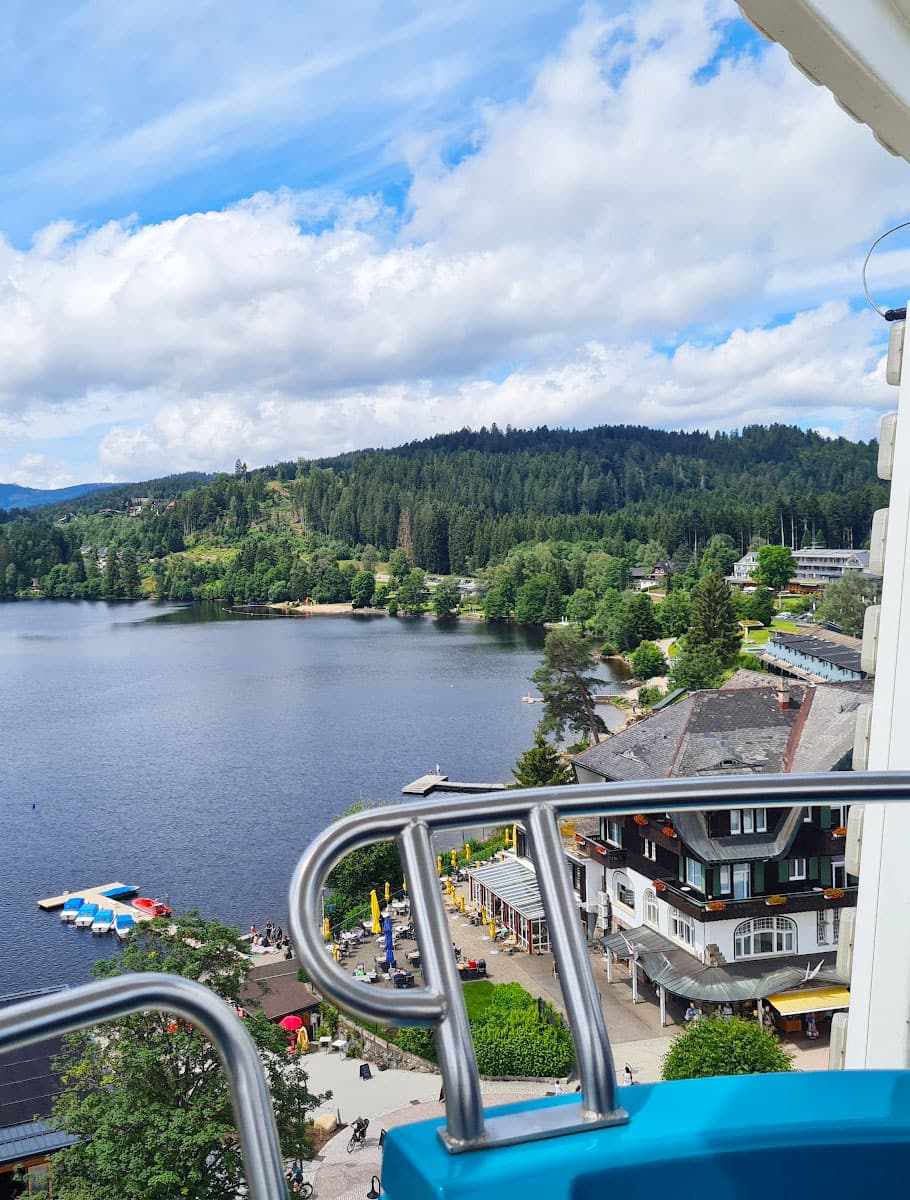 Panoramic View From The Funicular Lake Titisee, Germany Panoramic View From The Funicular Lake Titisee, Germany