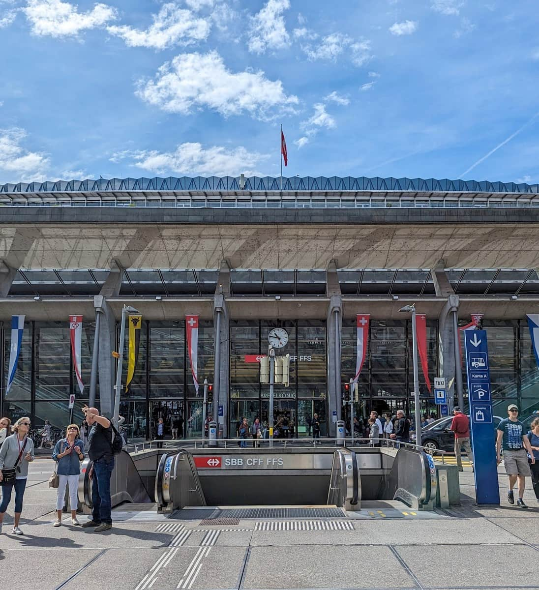 The Lucerne railway station