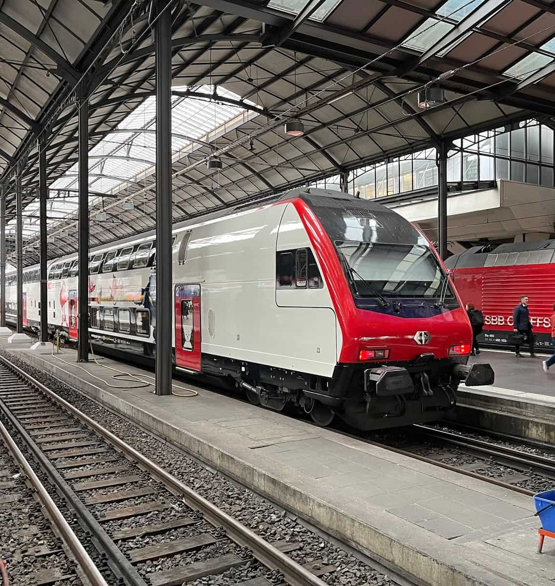 The Lucerne railway station