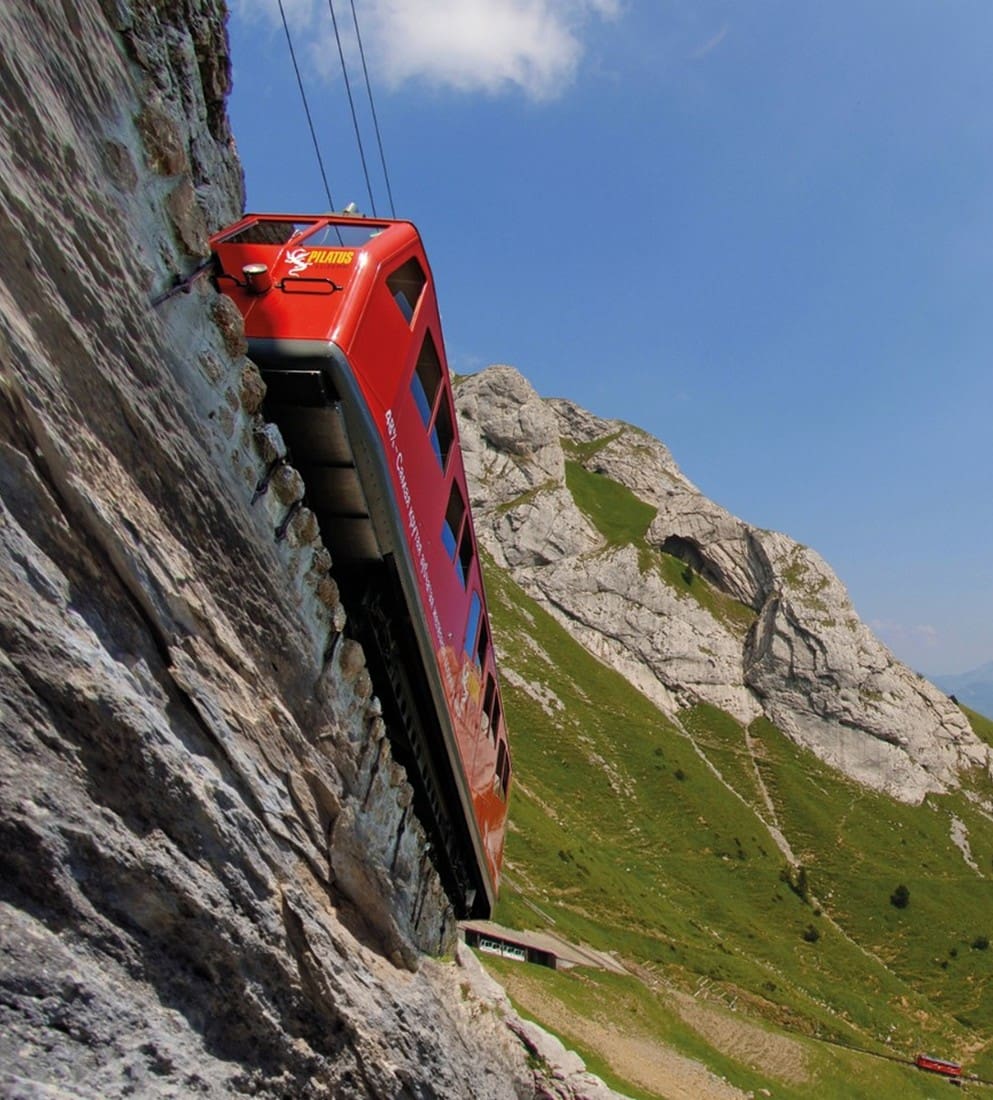 The cogwheel railway, Mount Pilatus