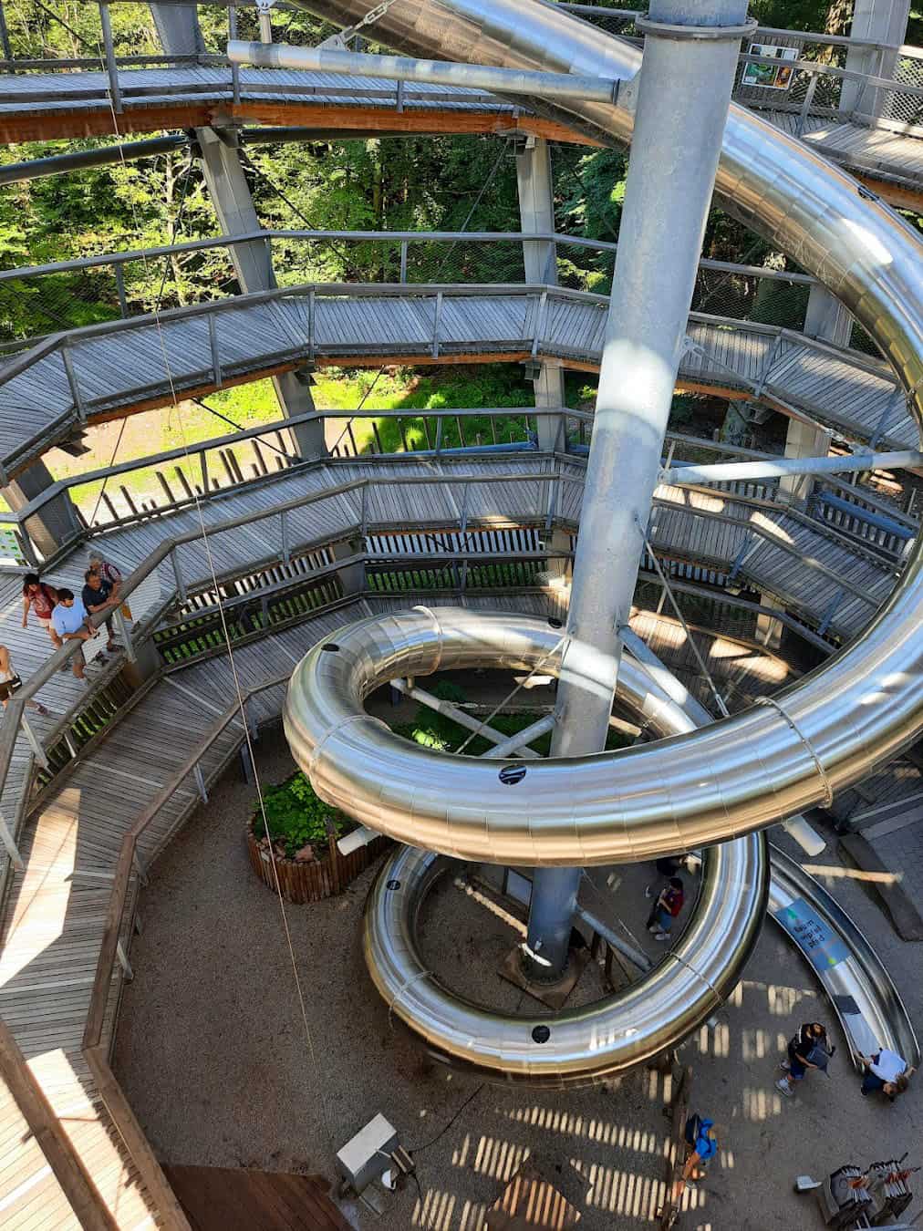 Treetop Walk Inside Tower, Germany Treetop Walk Inside Tower, Germany