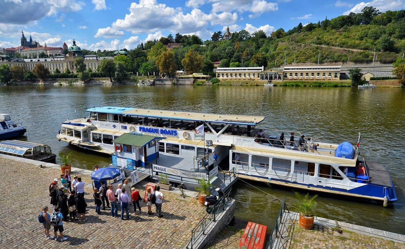 Boat trip on the Vltava, Prague Boat trip on the Vltava, Prague
