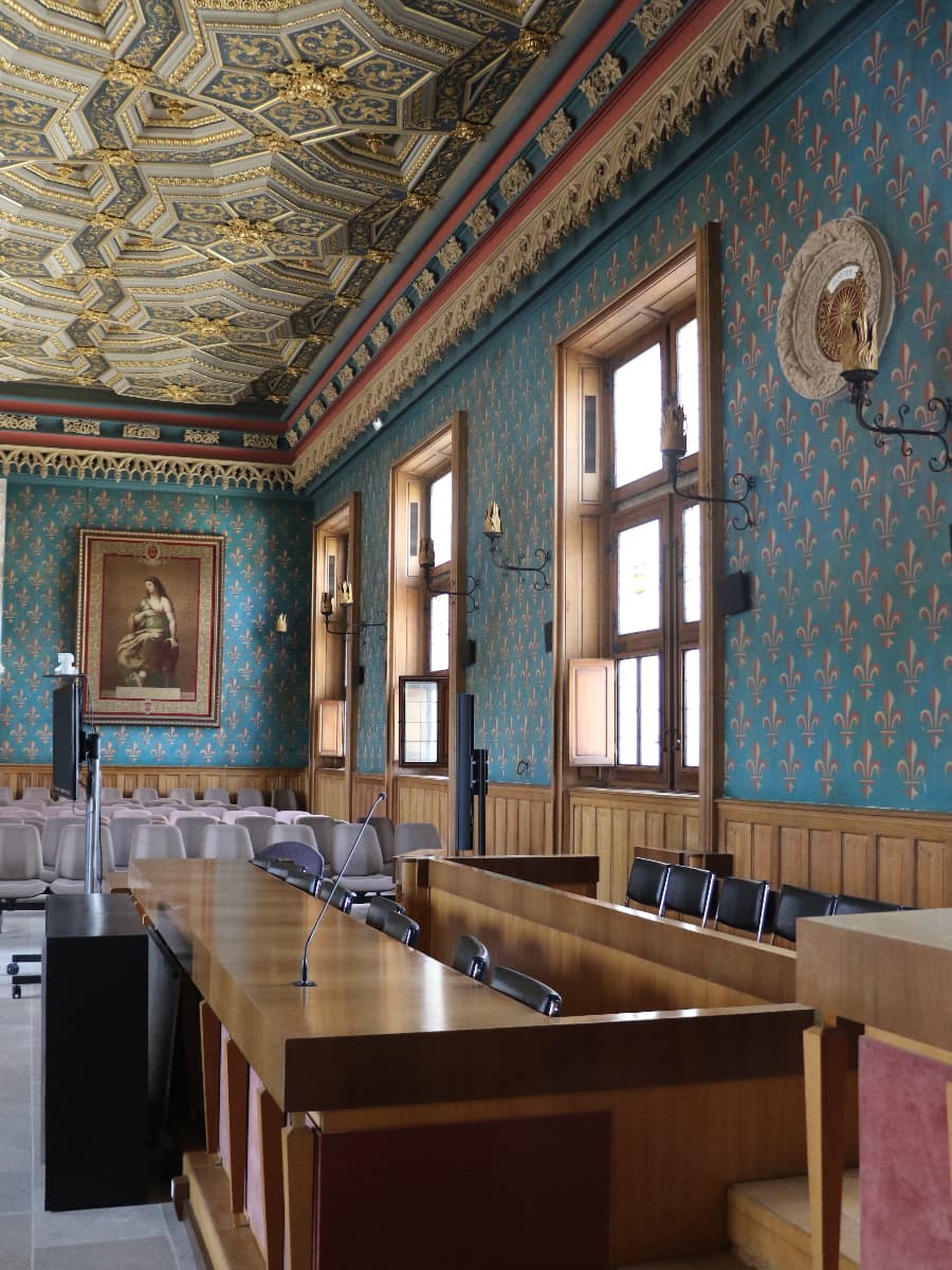 Inside of Palais de Justice, Rouen Inside of Palais de Justice, Rouen