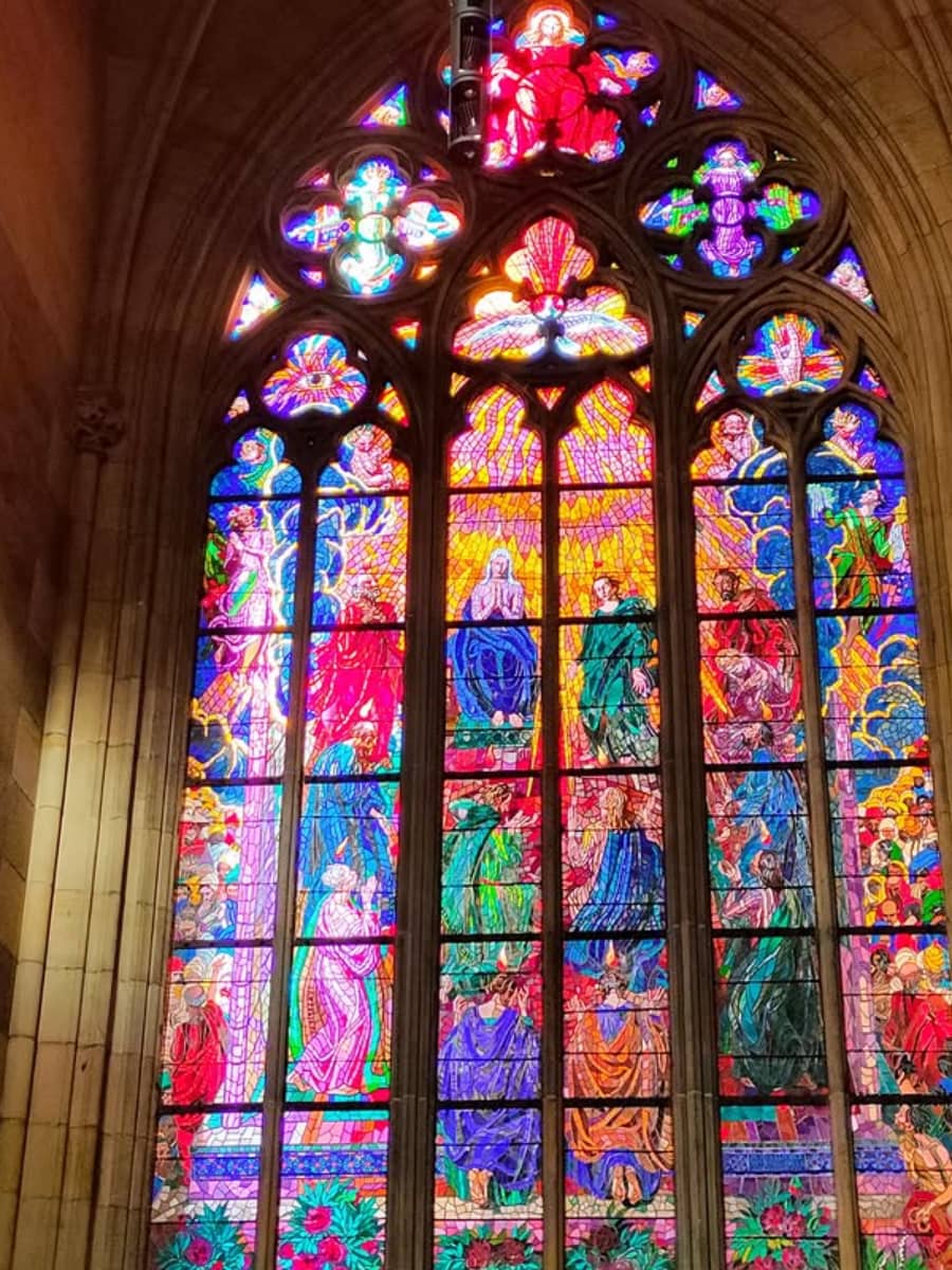 Pentecost window of Prague Castle Pentecost window of Prague Castle