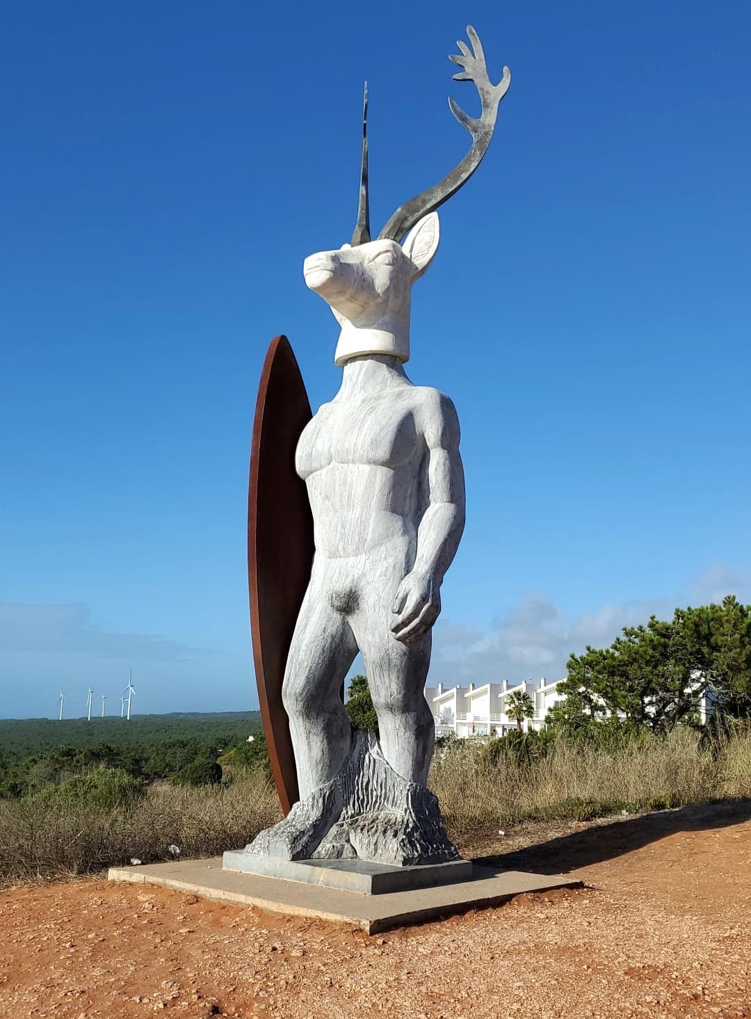 Veado Sculpture, Nazare Veado Sculpture, Nazare