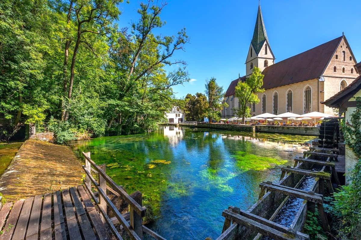 Blautopf Spring, Blaubeuren Blautopf Spring, Blaubeuren
