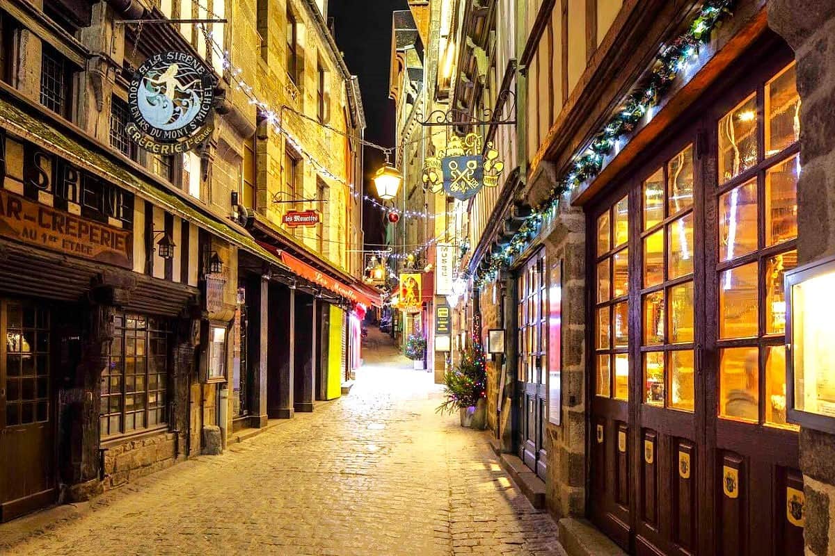 Christmas in Mont-Saint-Michel Christmas in Mont-Saint-Michel