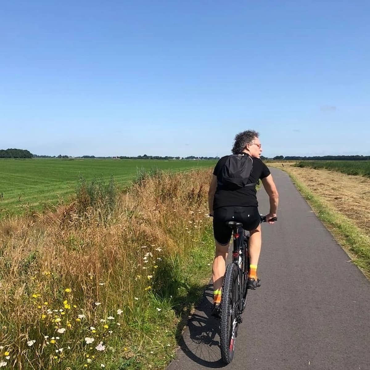 Cycling in Weerribben-Wieden National Park, Giethoorn