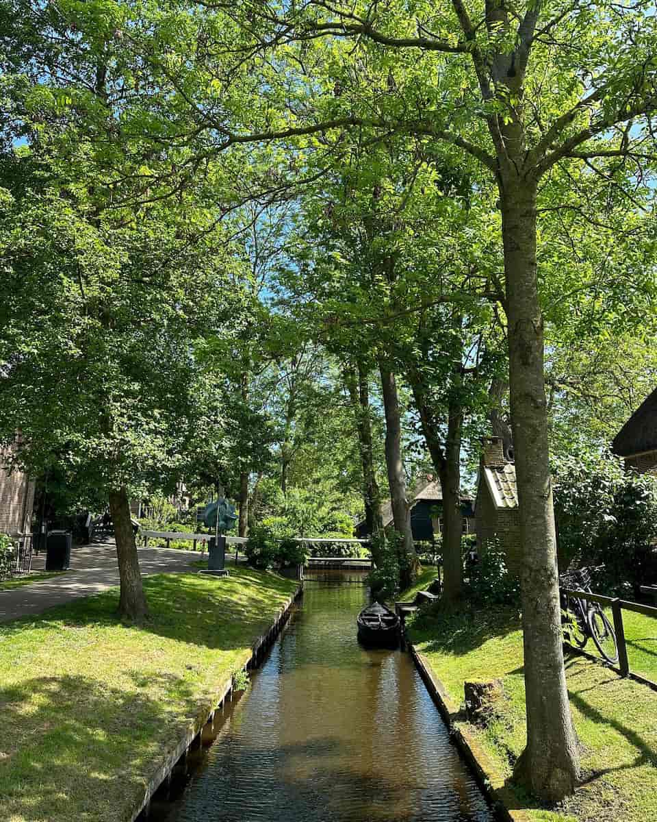 Cycling in Weerribben-Wieden National Park, Giethoorn