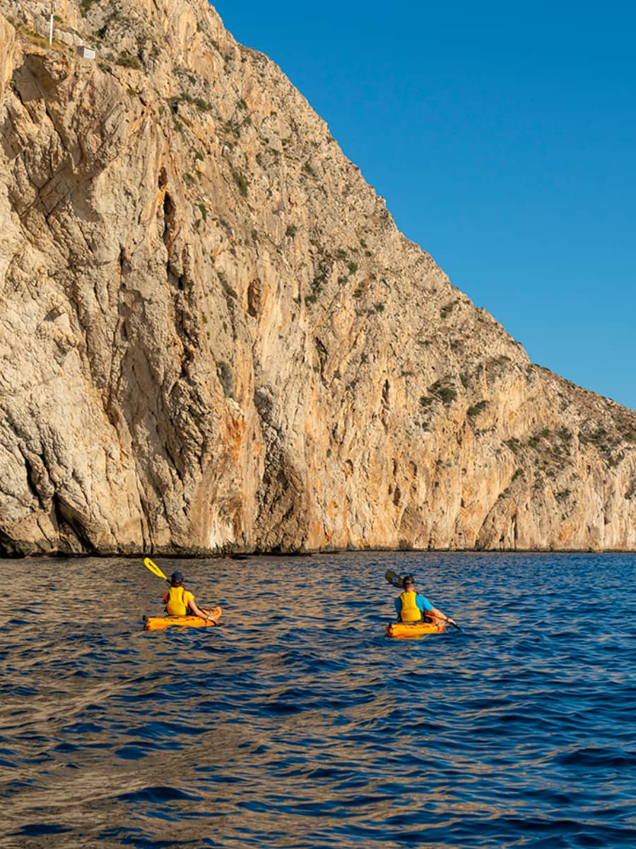 Kayak to Morro de Toix, Calpe