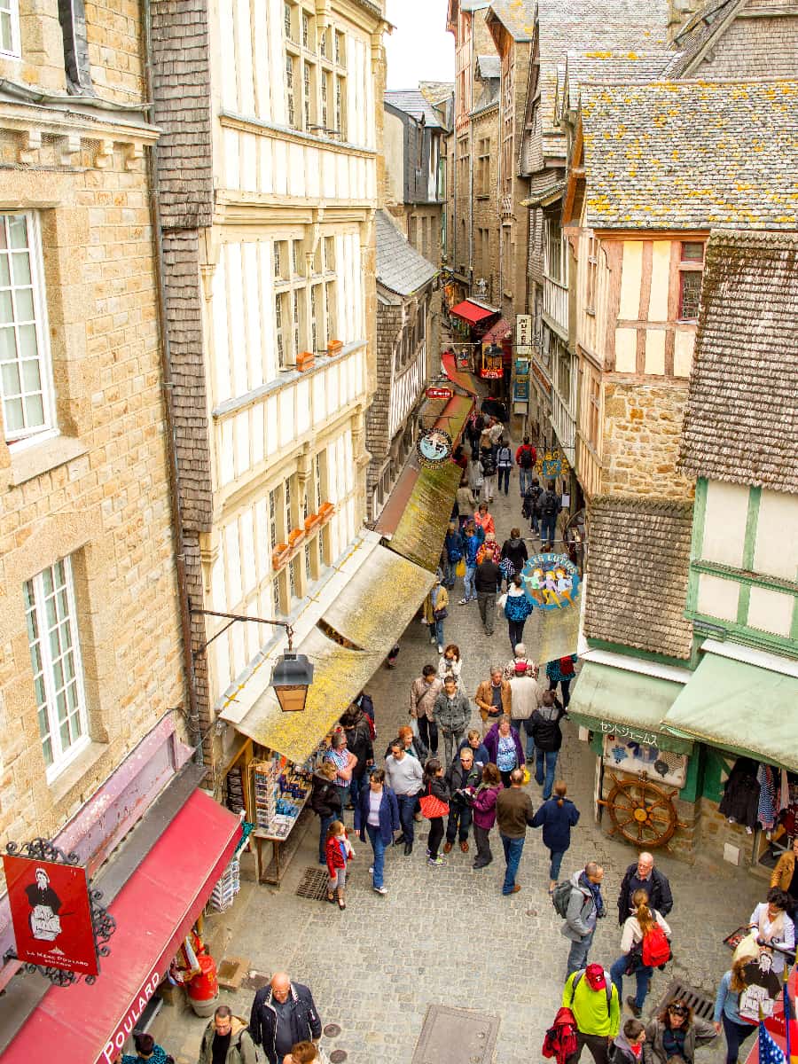 La Grande Rue, Mont-Saint-Michel La Grande Rue, Mont-Saint-Michel