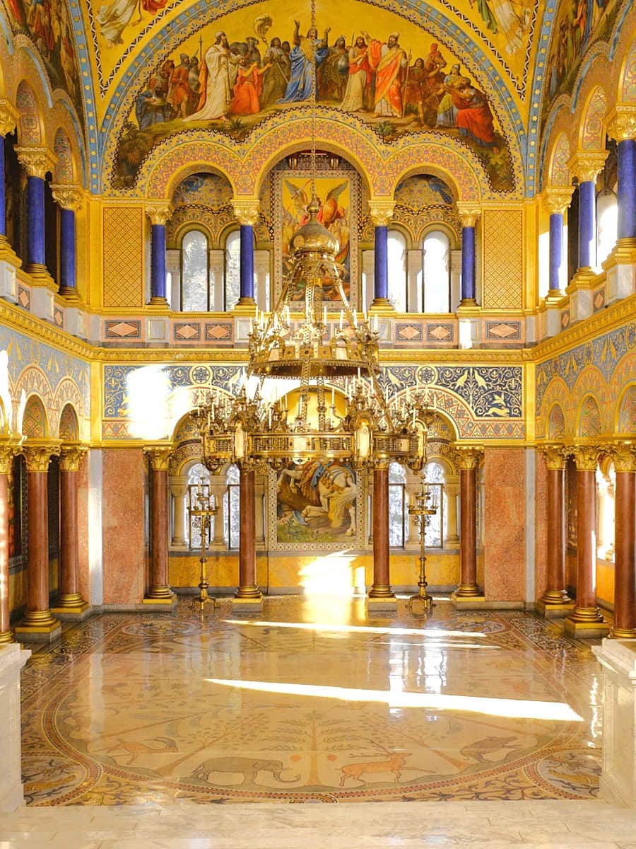 Inside of Neuschwanstein Castle, Bavaria Inside of Neuschwanstein Castle, Bavaria