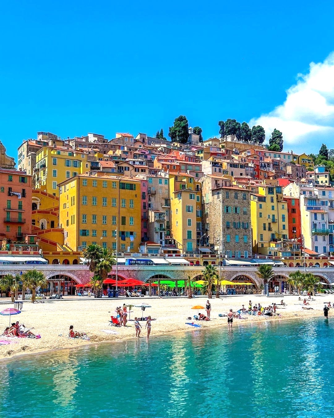 Plage des Sablettes Est, Menton Plage des Sablettes Est, Menton