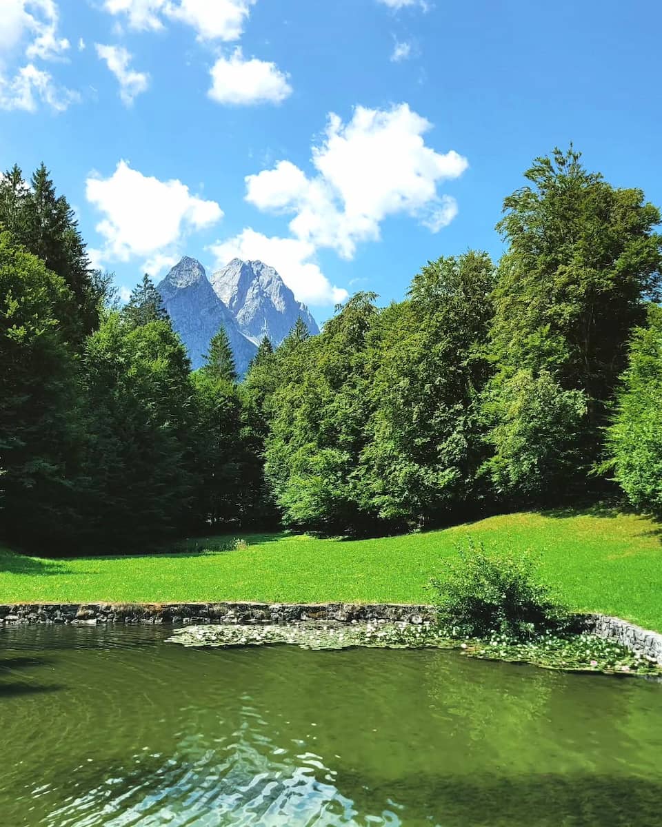 Riessersee Lake Garmisch Partenkirchen Riessersee Lake Garmisch Partenkirchen