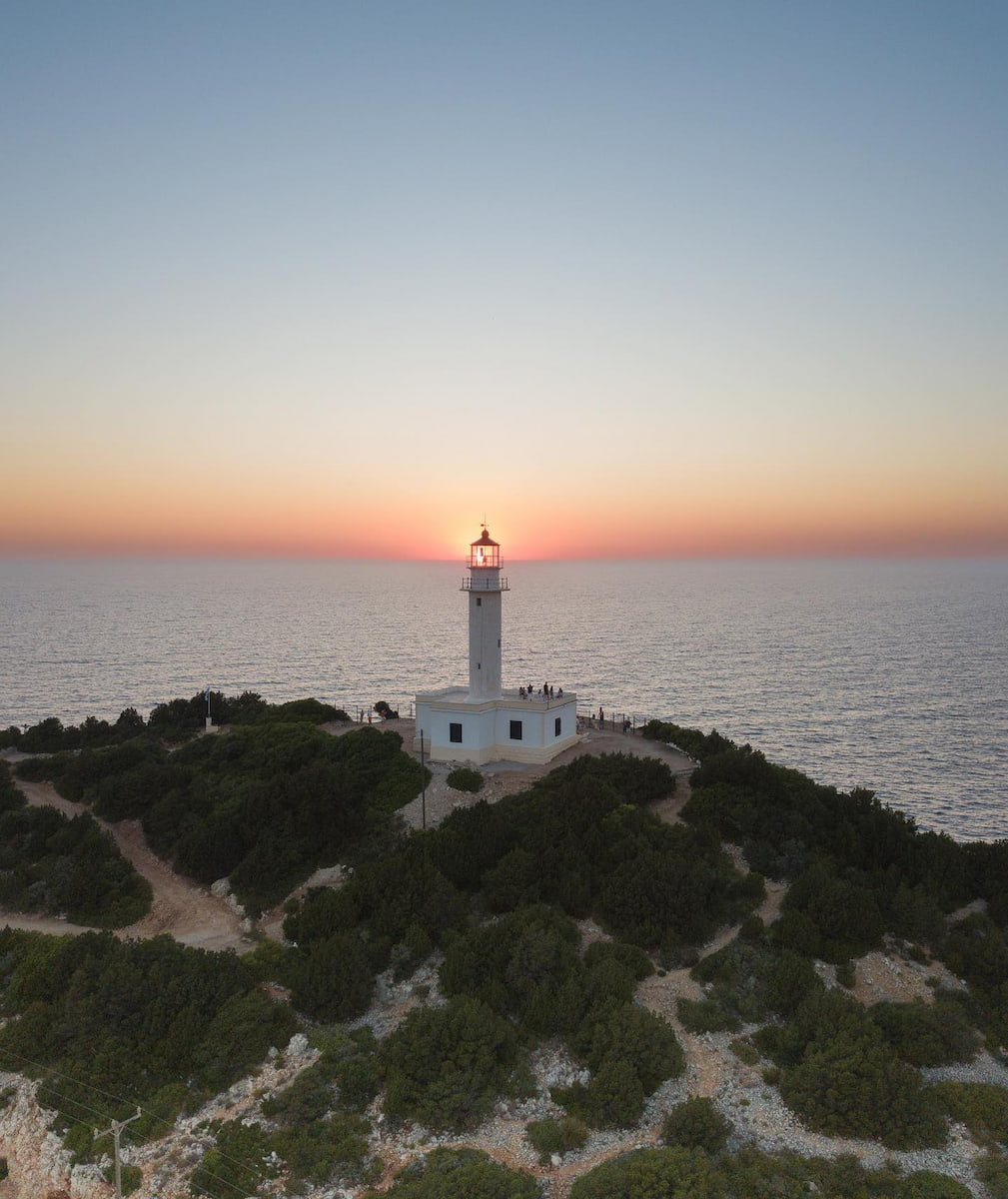 Sunset at Cape Lefkata Lighthouse