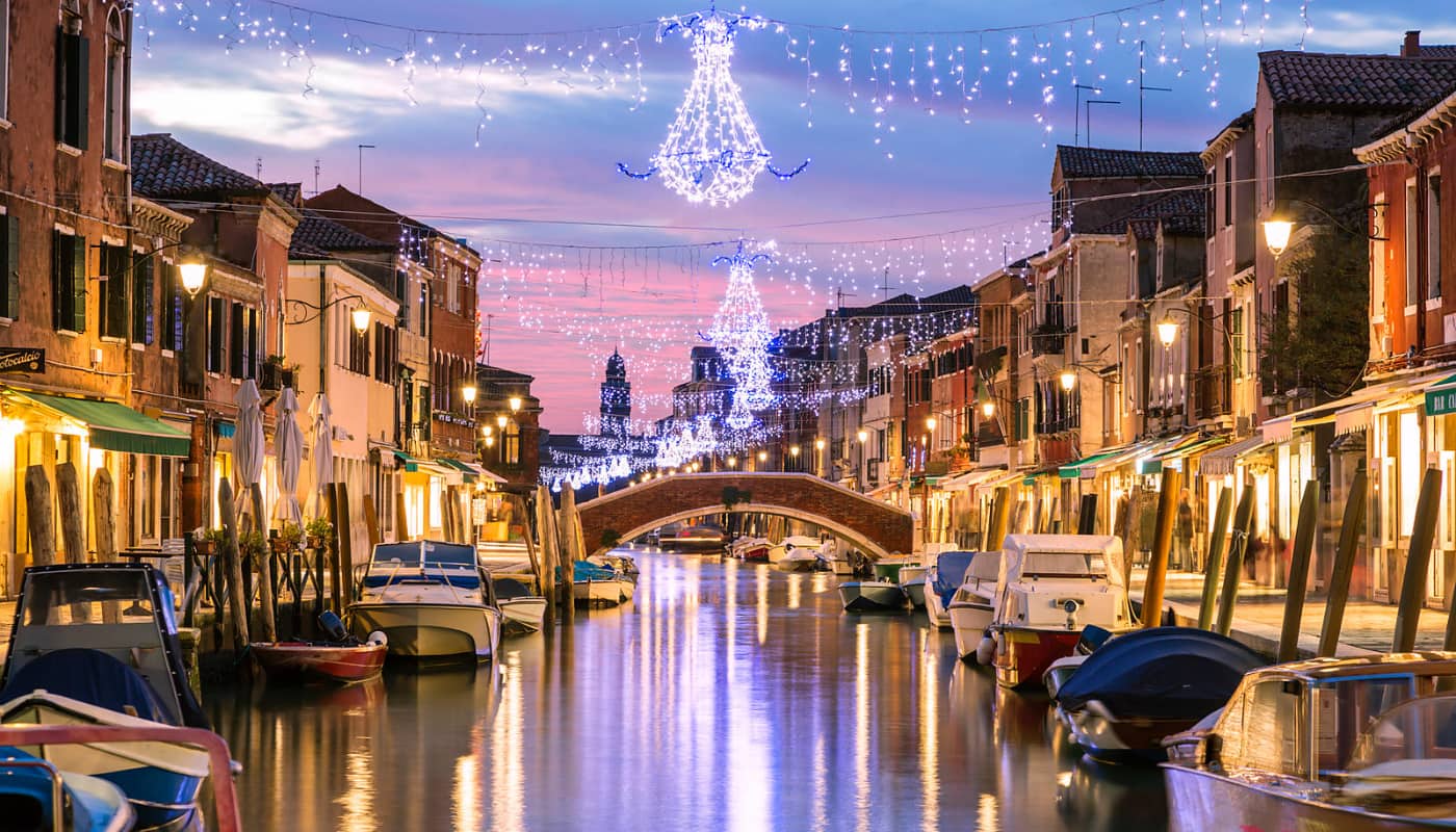 Christmas in Burano Island Christmas in Burano Island