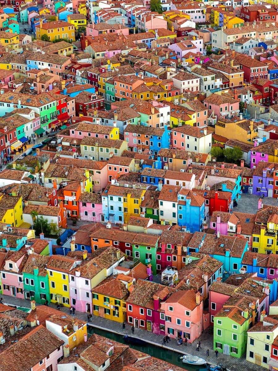 Colourful Brick Houses, Burano Island Colourful Brick Houses, Burano Island