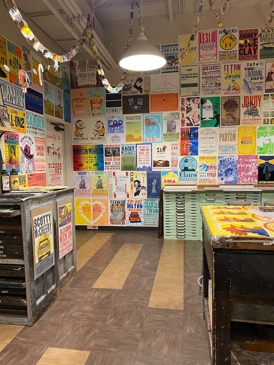 Inside of Hatch Show Print, Nashville