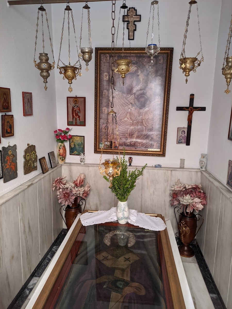 Inside of Monastery of St. Riginou, Skopelos Island Inside of Monastery of St. Riginou, Skopelos Island