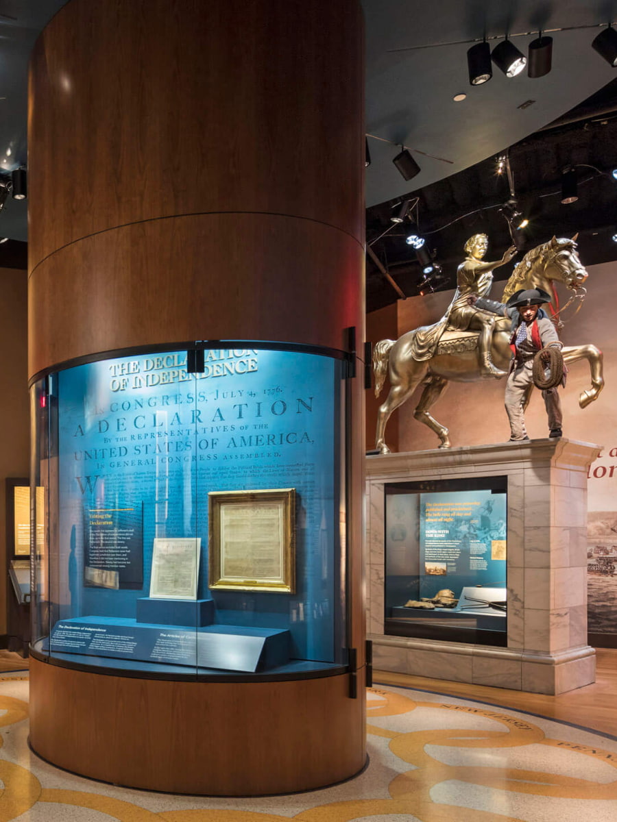 Inside of Museum of the American Revolution, Philadelphia