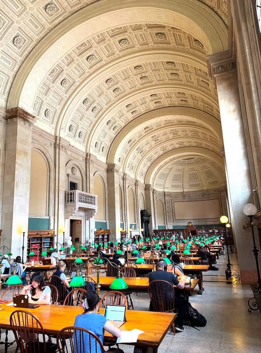Reading Room Boston Public Library Reading Room Boston Public Library