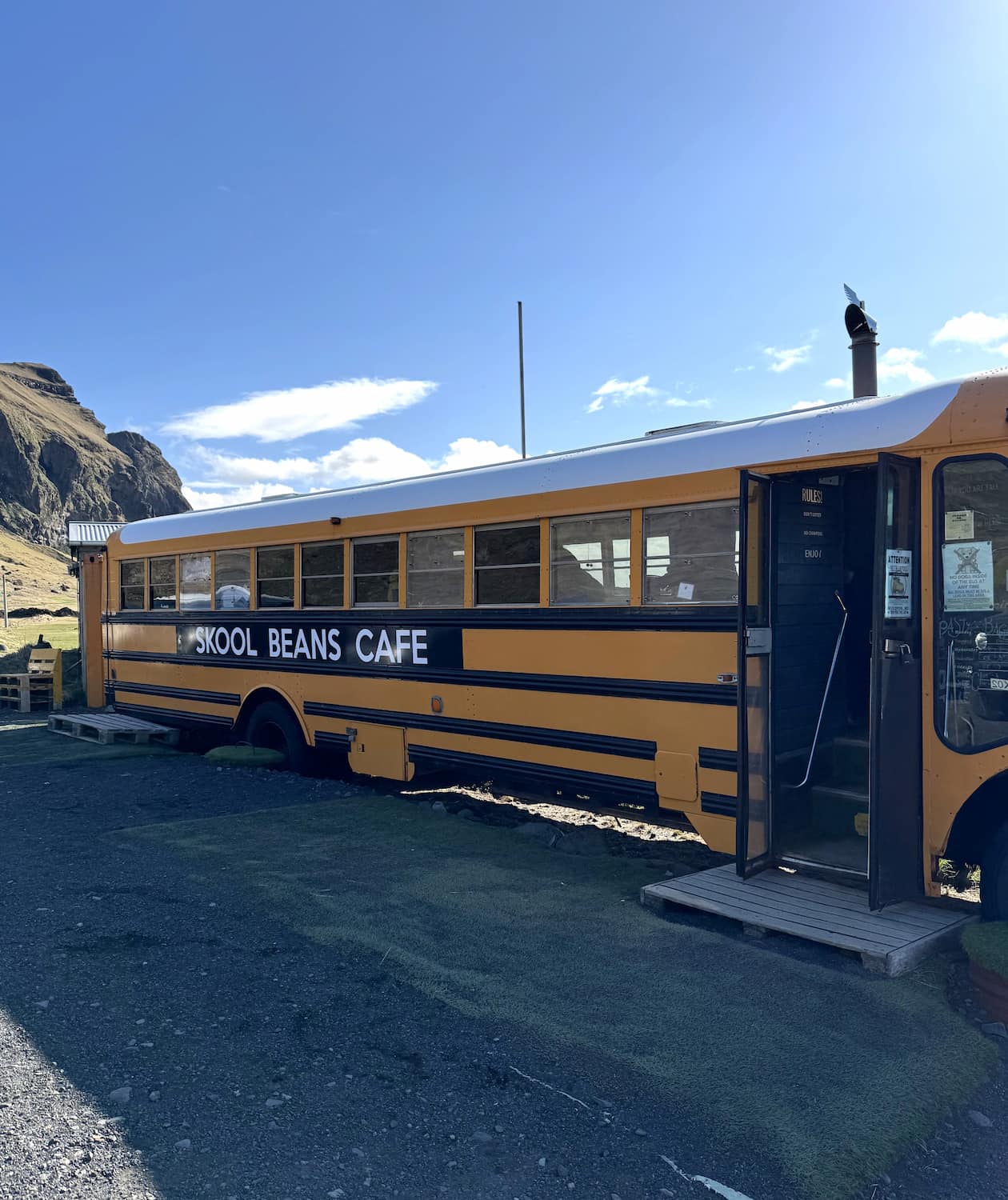 Skool Beans Coffee Bus, Vik Skool Beans Coffee Bus, Vik