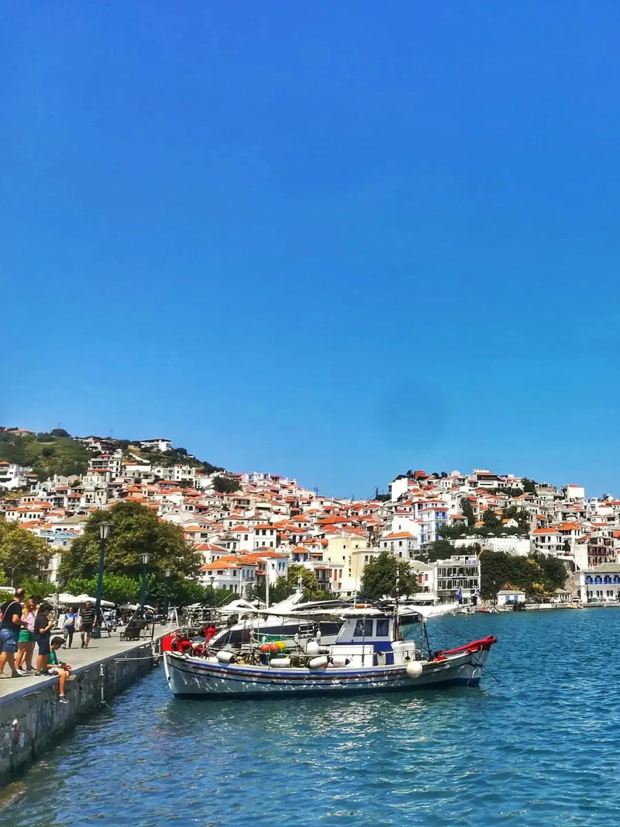 Skopelos Harbor, Skopelos Island Skopelos Harbor, Skopelos Island